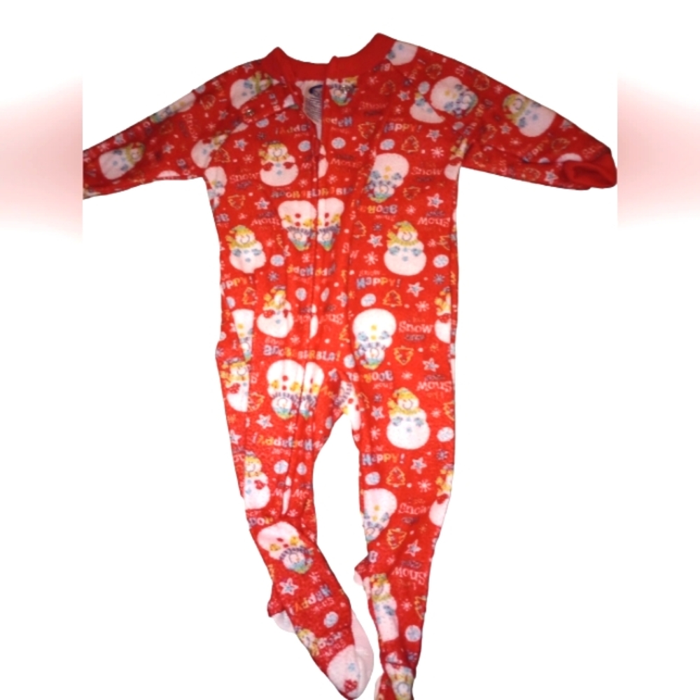 Christmas footie PJs (12 months)